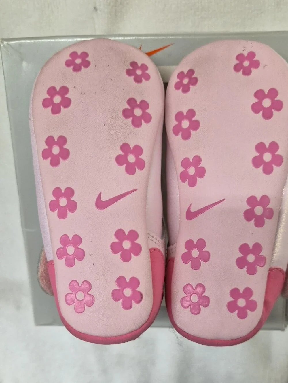 Nike Girls Light Pink Mary Jane Walker Shoes